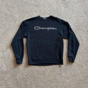 Men’s Medium Black Champion Crewneck